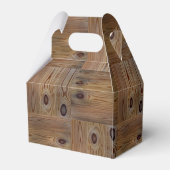 木の質自然な背景茶色の木 フェイバーボックス (裏面サイド)