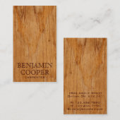 木の質-スタイルD 名刺 (正面/裏面)