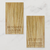 木の質-スタイルE 名刺 (正面/裏面)