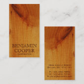 木の質-スタイルF 名刺 (正面/裏面)