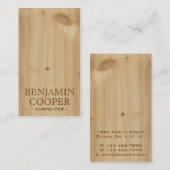木の質- Aのスタイルを作って下さい 名刺 (正面/裏面)