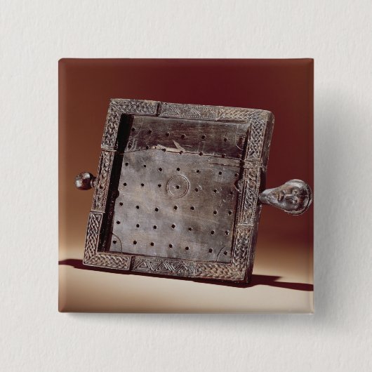 木の賭博板、Ballinderryの郡 缶バッジ (正面)