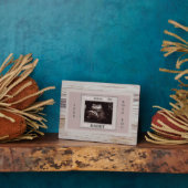 木の超音波写真がパパ最高のになる フォトプラーク (側面)