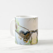 木の野生動物のベビーフクロウ コーヒーマグカップ (正面左)