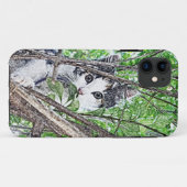 木の鉛筆のスケッチの子猫 Case-Mate iPhoneケース (裏面(横))
