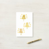 木の鐘のポスト・イット ポストイット (デスク上)