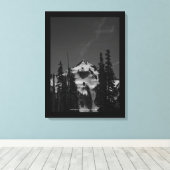 木の間のピーク キャンバスプリント (インサイチュ (ウッドフロア))