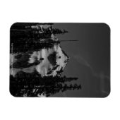 木の間のピーク マグネット (横)