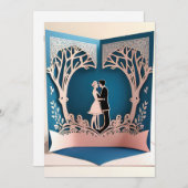 木の陰で恋をする 招待状 (正面/裏面)