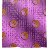 木の雄鶏の年 シャワーカーテン (正面)