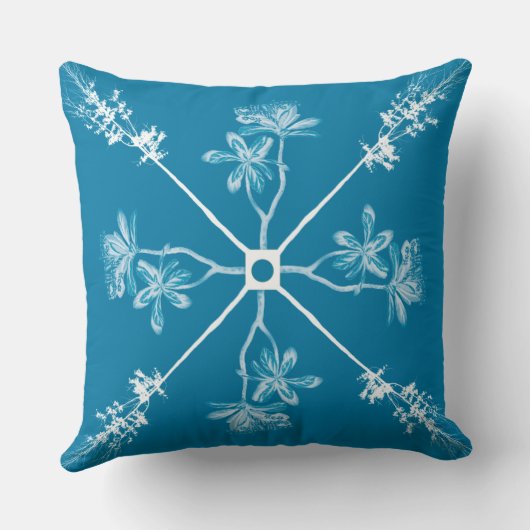 木の雪片 クッション (裏面)