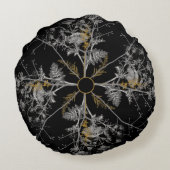 木の雪片 ラウンドクッション (裏面)