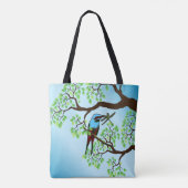 木の青い鳥 トートバッグ (裏面)