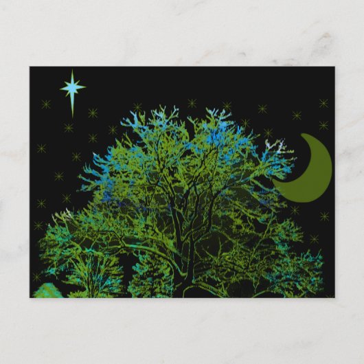 木の青 ポストカード (正面)