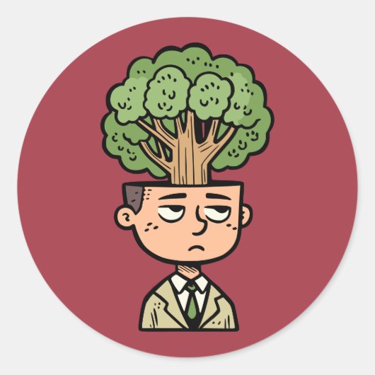 木の頭 ラウンドシール (正面)