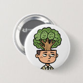 木の頭 缶バッジ (正面&裏面)