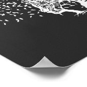 木の顔葉との吹ノベルティカッコいいデザイン ポスター (角)