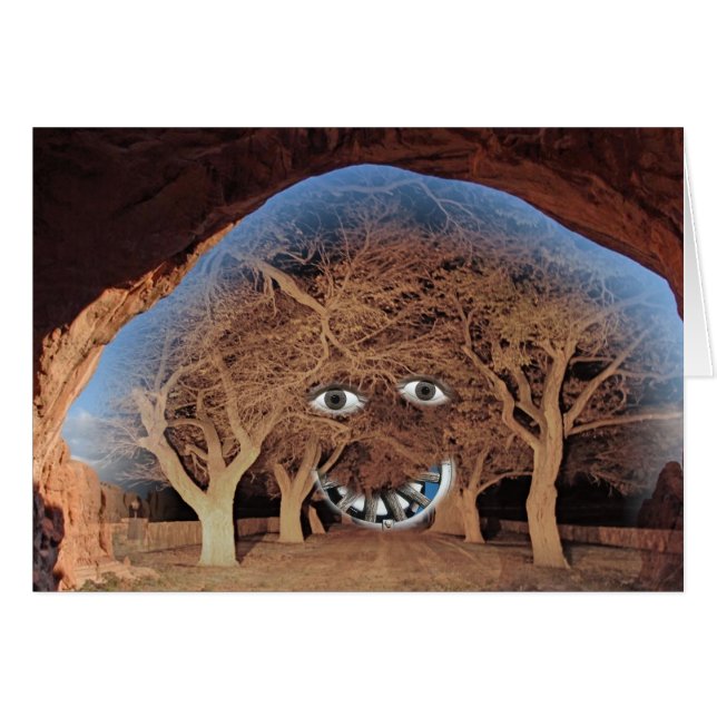 木の顔 (正面横)