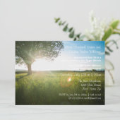 木の風景写真 - 結婚発表 招待状 (スタンド正面)