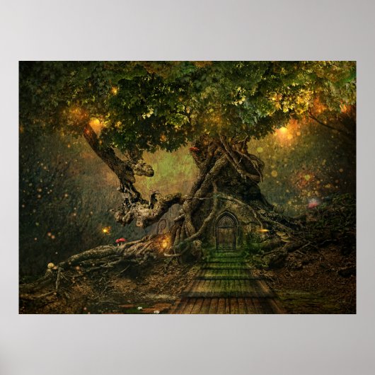 木の風景 ポスター (正面)