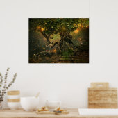 木の風景 ポスター (キッチン)