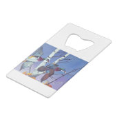 木の飛んでいる鴨 クレジットカード栓抜き (裏面アングル)