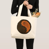木の馬の年 ラージトートバッグ (正面(商品))