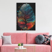 木の鳥の羽指紋 キャンバスプリント (インサイチュ (リビング))