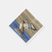 木の鴨が羽ばたき スタンダードカクテルナプキン (角)