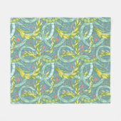 木の龍 フリースブランケット (正面(横))