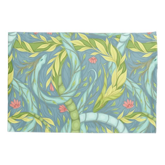 木の龍 枕カバー (裏面)