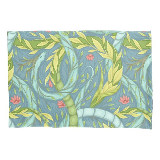 木の龍 枕カバー (正面)