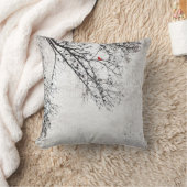 木の(鳥)ショウジョウコウカンチョウ、版権カレンJウィリアムス クッション (ブランケット)