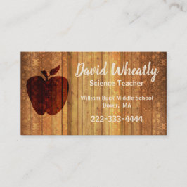 木のAppleの先生の名刺 名刺