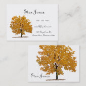 木のBusinesssカード 名刺 (正面/裏面)