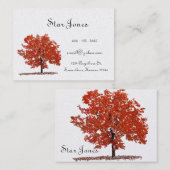 木のBusinesssカード 名刺 (正面/裏面)