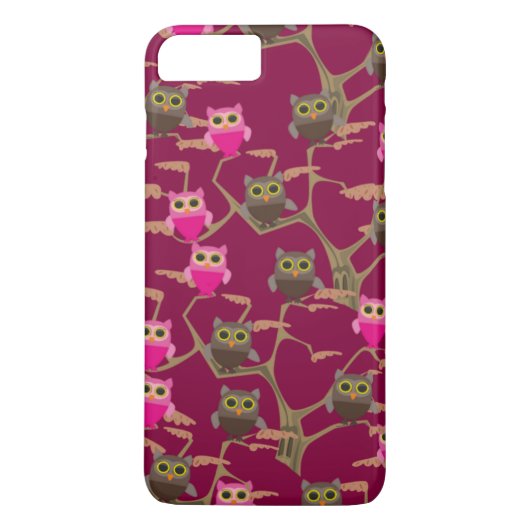 木のCutesyフクロウ Case-Mate iPhoneケース (裏面)