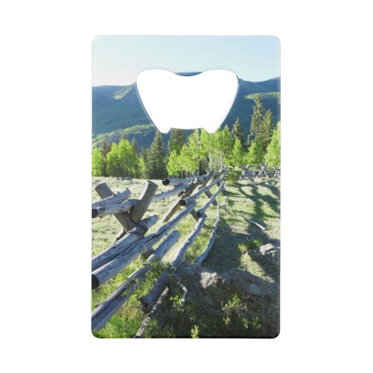 木のFenceline クレジットカード栓抜き (正面)