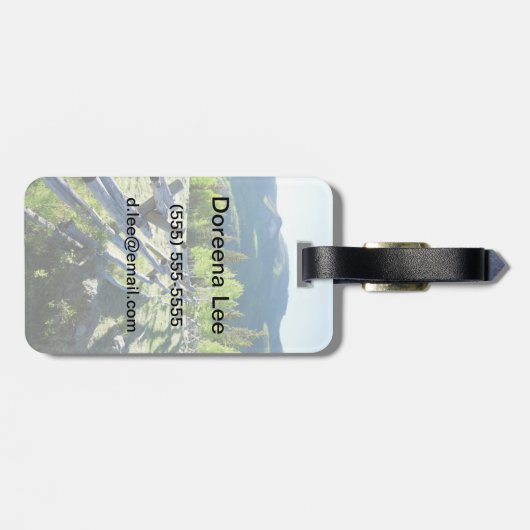 木のFenceline ラゲッジタグ (裏面横)