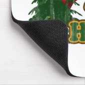 木のHuggerのヒッピーの虹 マウスパッド (コーナー)