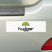 木のhuggerの元のデザイン! バンパーステッカー (車上)