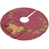 木のSkirt~Goldenのレトリーバー ブラッシュドポリエステルツリースカート (アングル)