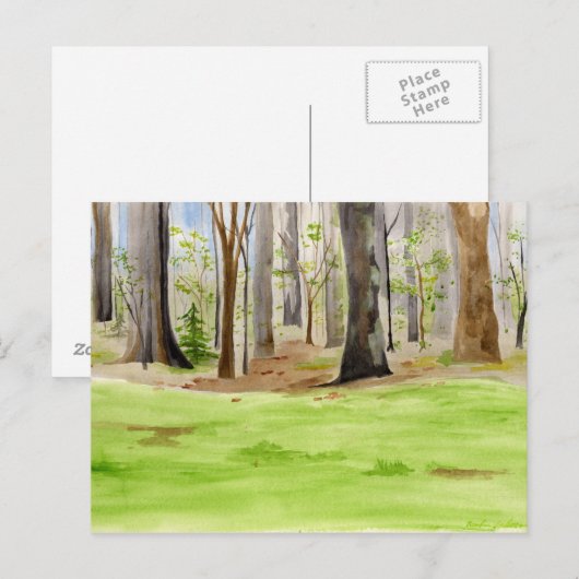 木はがき ポストカード (正面/裏面)