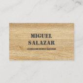 木はっきりした手師建築名刺 名刺 (正面)