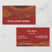 木はユニークな名刺を働かせます 名刺 (正面/裏面)