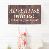 木は継ぎ目が無いパターンに乗ります + あなたのアイディア 横断幕 (インサイチュ)