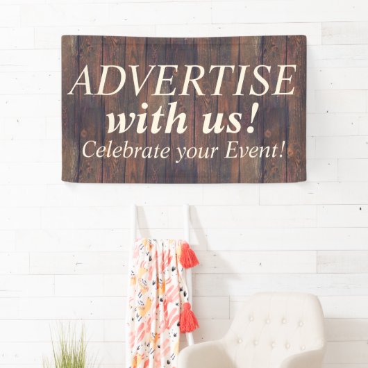 木は継ぎ目が無いパターンに乗ります + あなたのアイディア 横断幕 (インサイチュ)