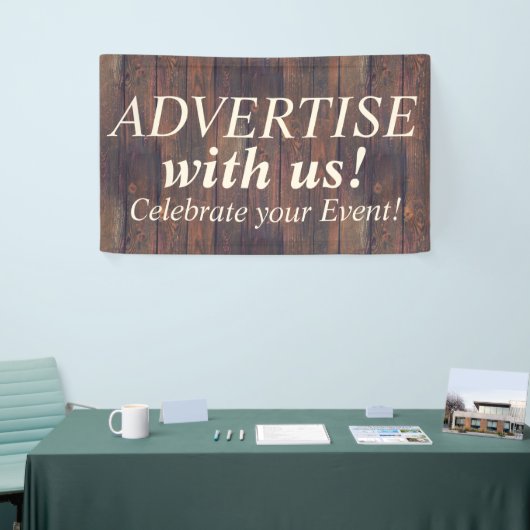 木は継ぎ目が無いパターンに乗ります + あなたのアイディア 横断幕 (トレードショー)