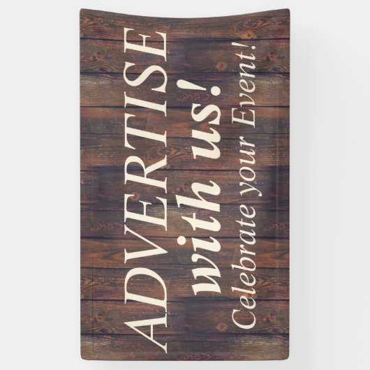 木は継ぎ目が無いパターンに乗ります + あなたのアイディア 横断幕 (縦)