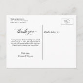 木ひまわり素朴ひものライトレースありがとうありがとう ポストカード (裏面)